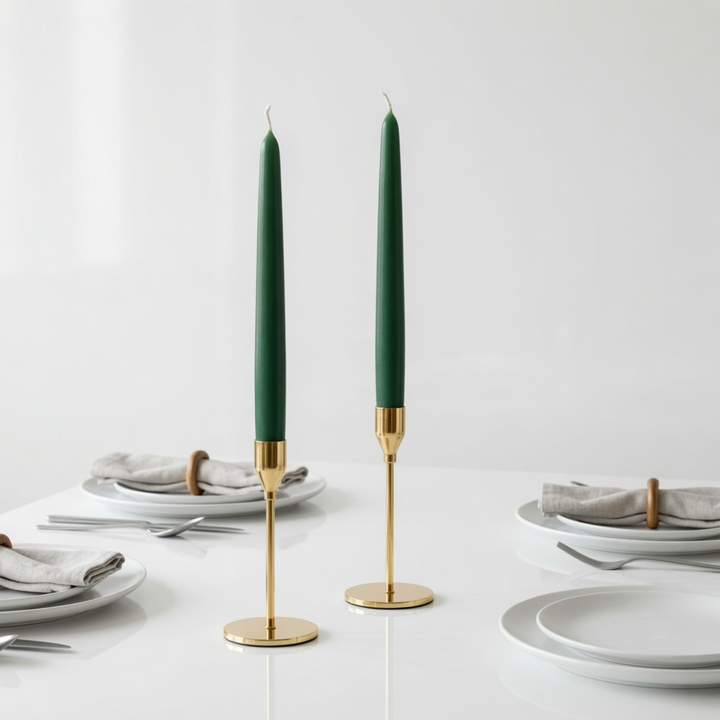 Evergreen Dinner Candles — Pack of 12
