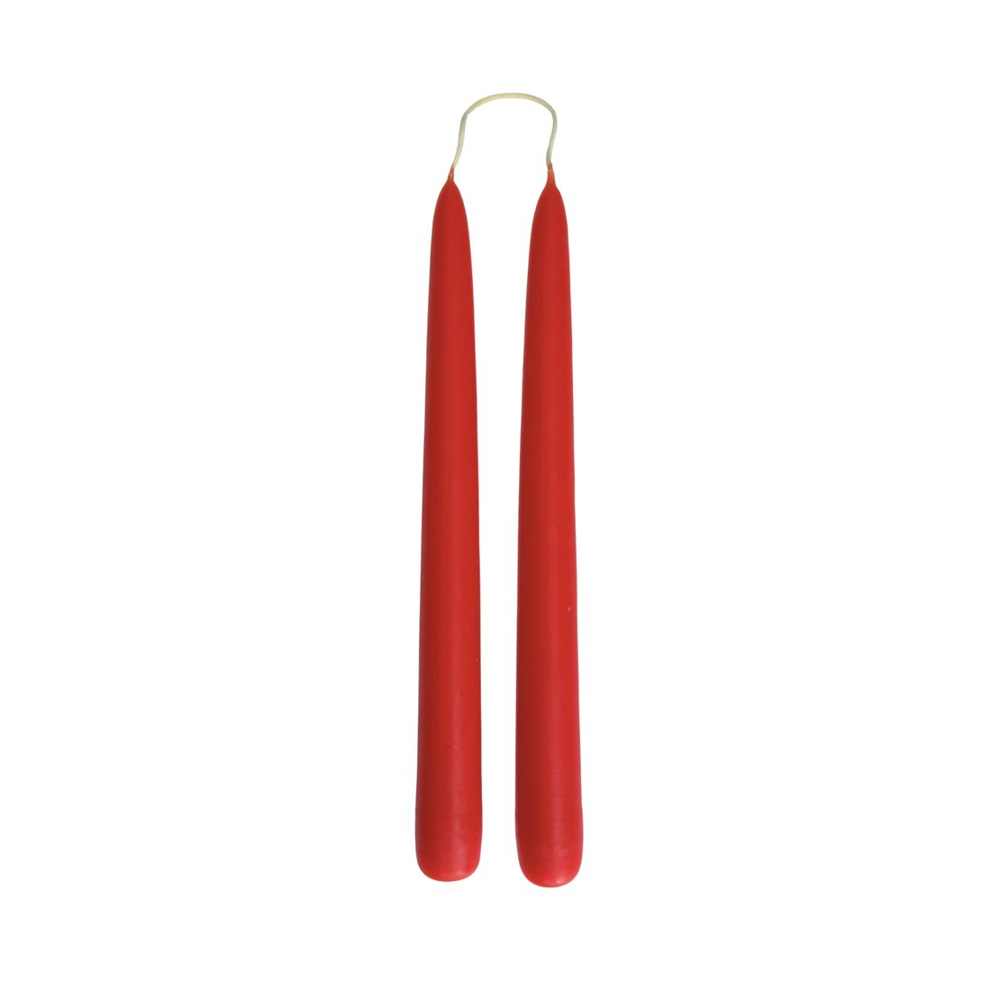 Red Dinner Candles — Pack of 12