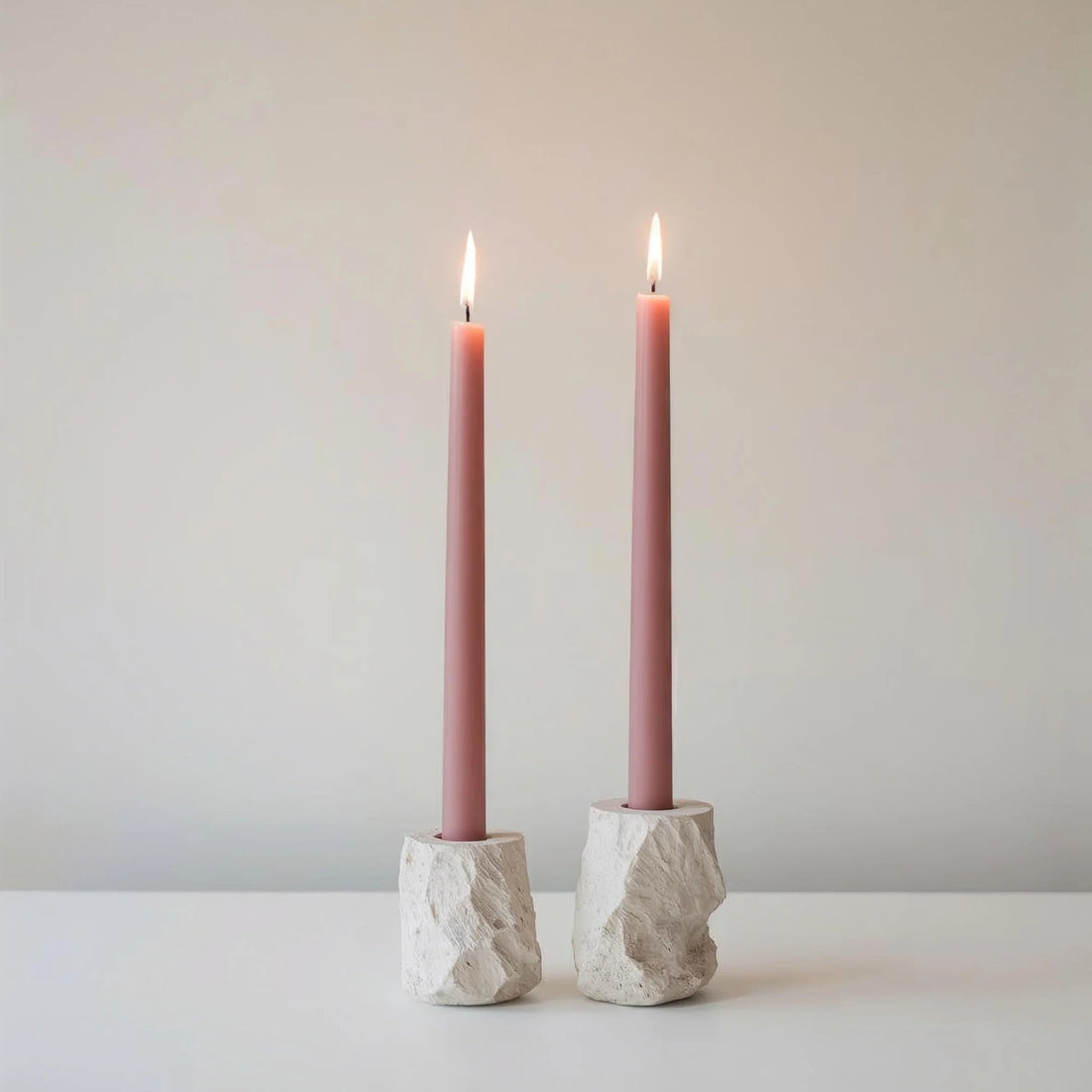 Rose 10-Inch Dinner Taper Candles (Box of 6)
