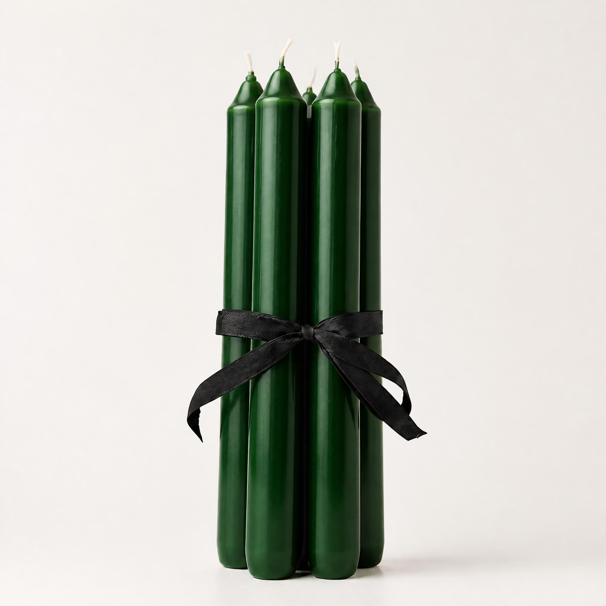 Evergreen hand dipped church candle