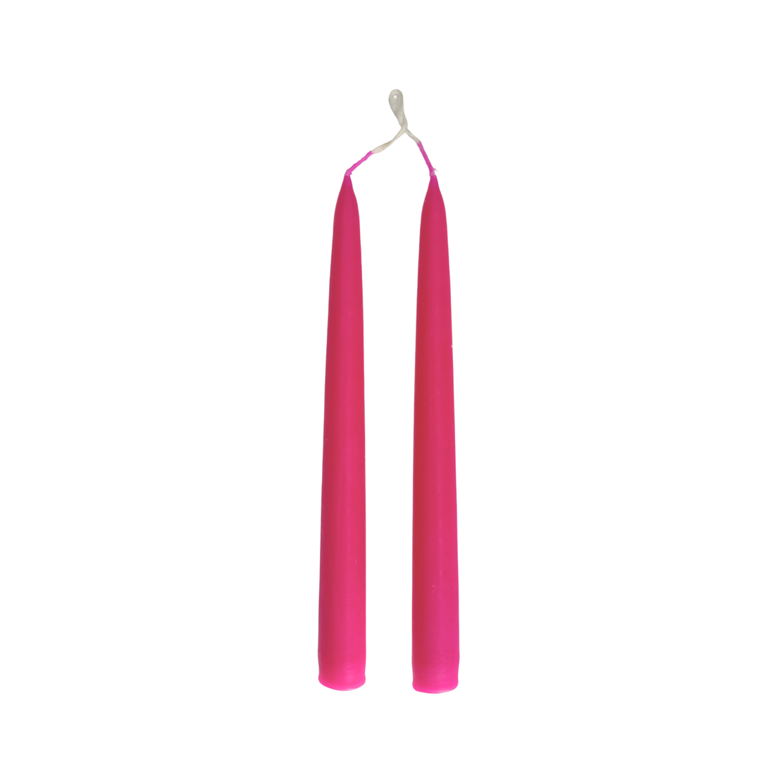 Hot Pink Dinner Candles — Pack of 12