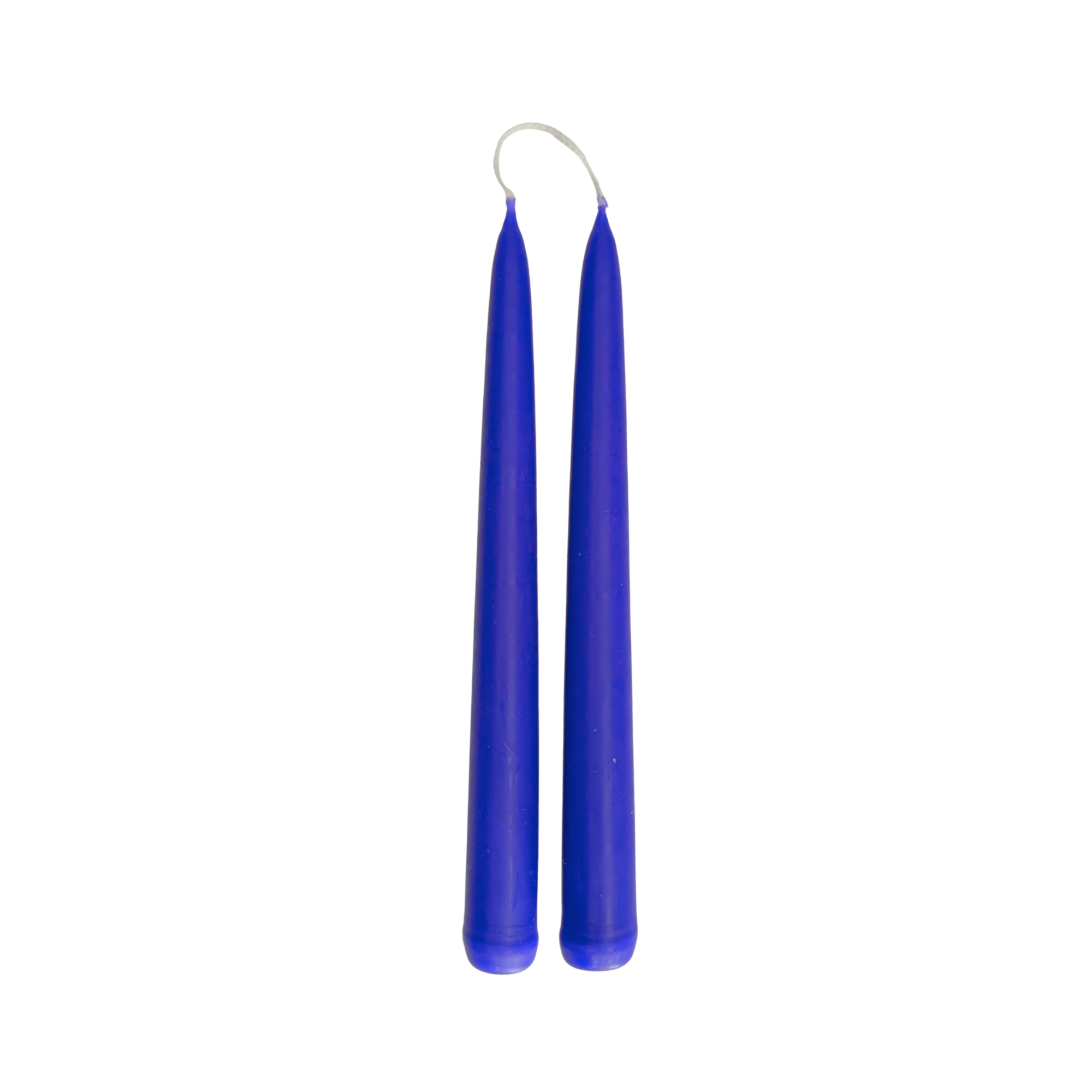Indigo Blue Dinner Candles — Pack of 12