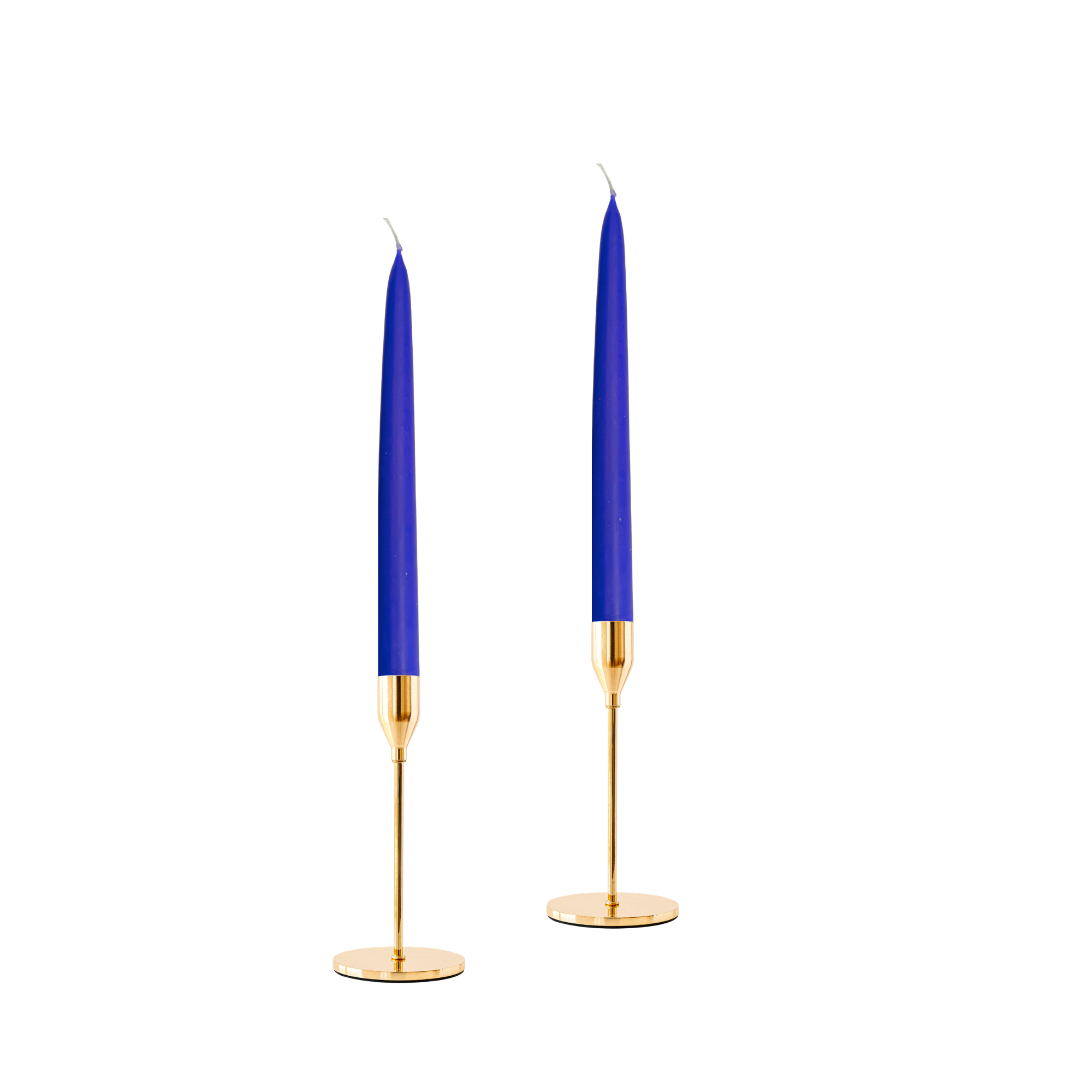 Indigo Blue Dinner Candles — Pack of 12