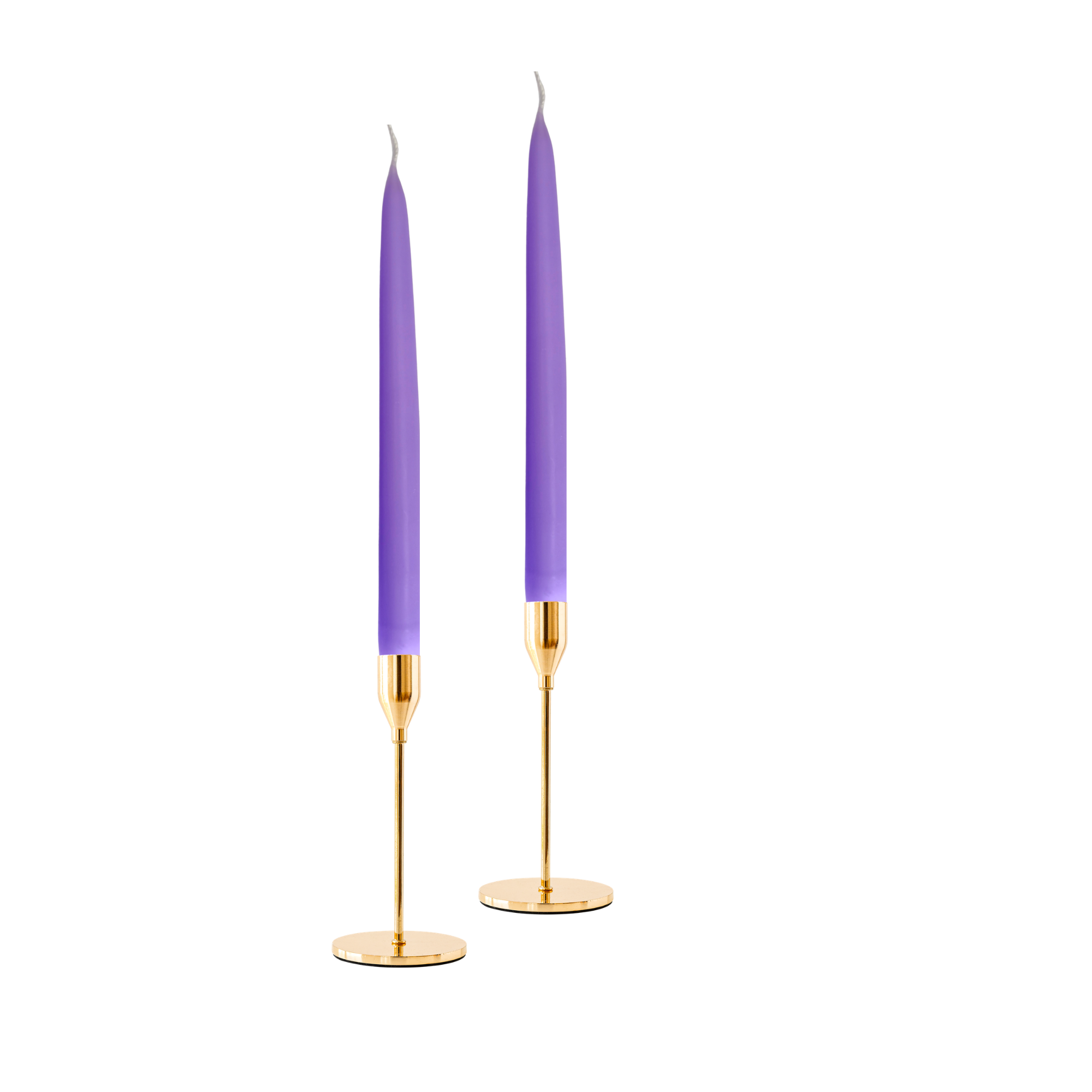 Violet Dinner Candles — Pack of 12