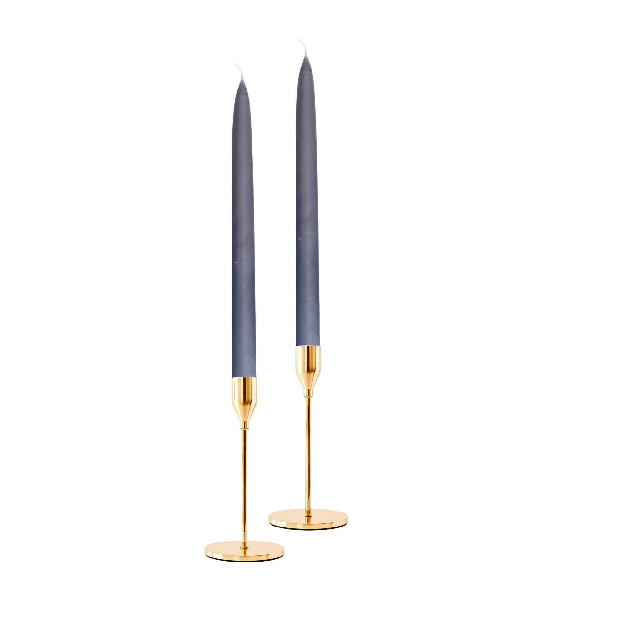Grey Dinner Candles — Pack of 12