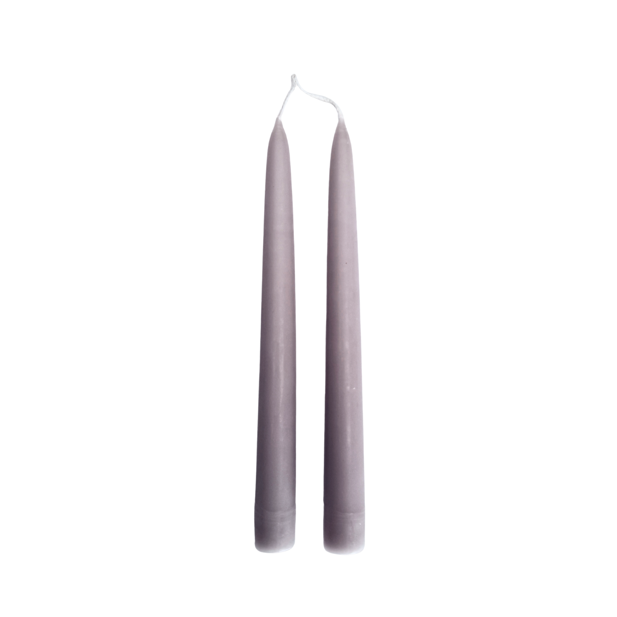 Dove Grey Dinner Candles — Pack of 12