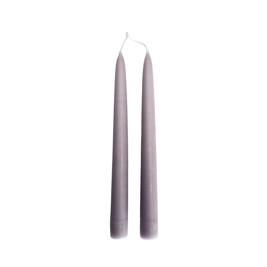 Dove Grey Dinner Candles — Pack of 12