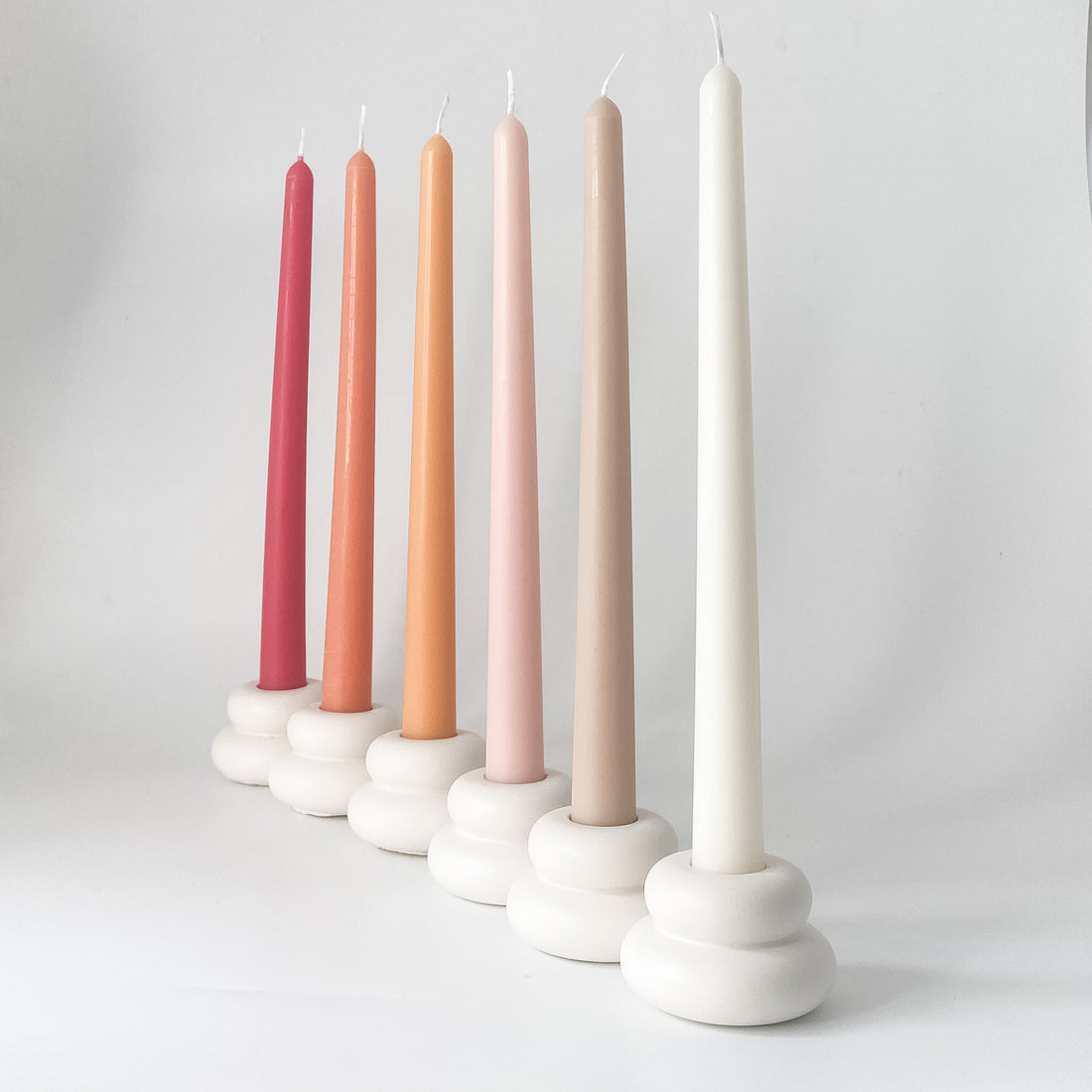 Sunkissed Peaches Taper Dinner Candlesticks