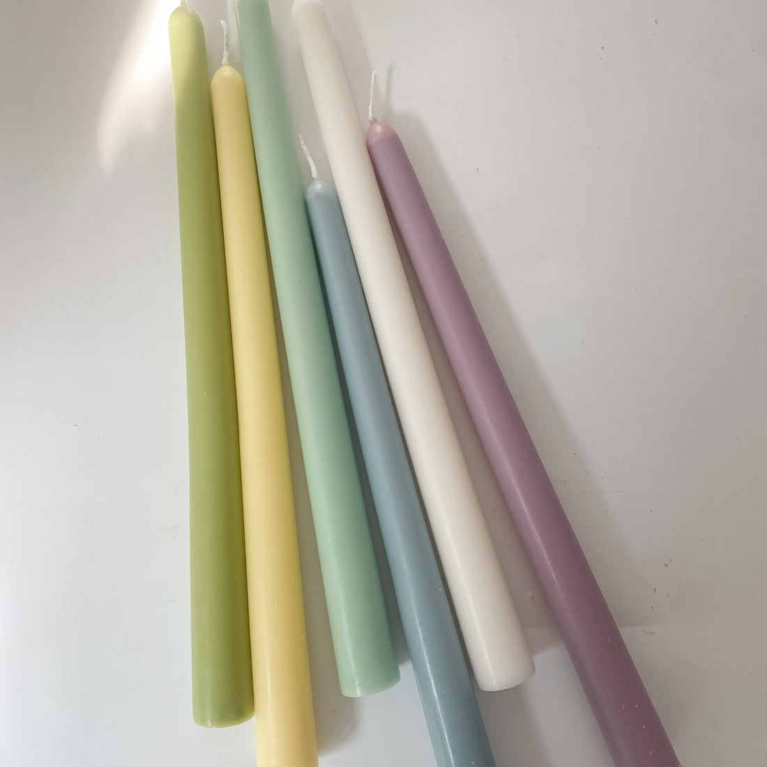 Duck Blue Taper Dinner Candlesticks