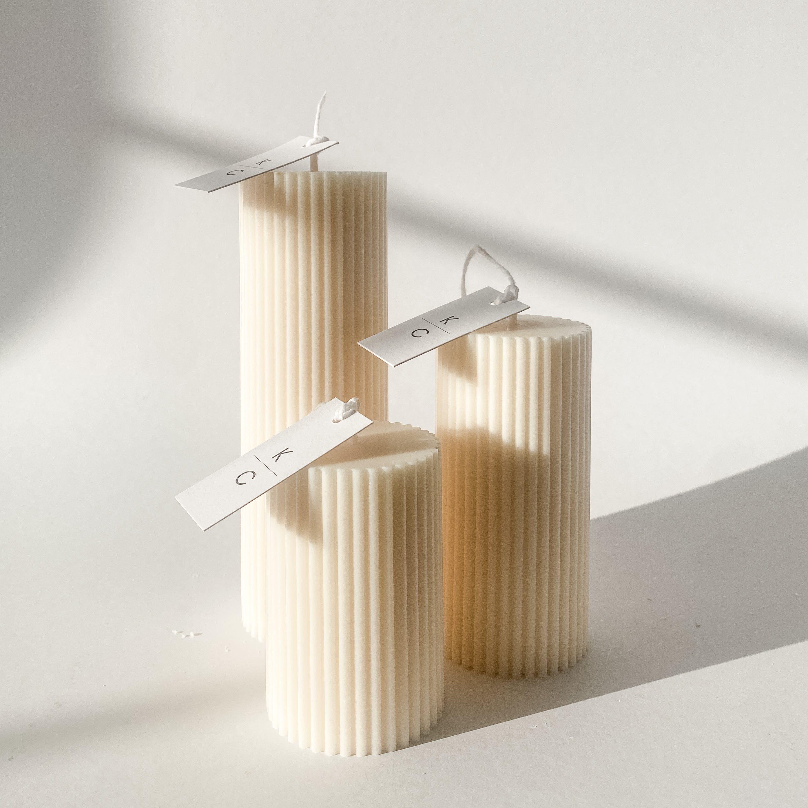 Soy Wax Set Of 3 Candles Eco-friendly Candle Gift Set Soy Wax Candle Set Of 3 Decorative Pillar Candle Vegan Pillar Candle Set Natural