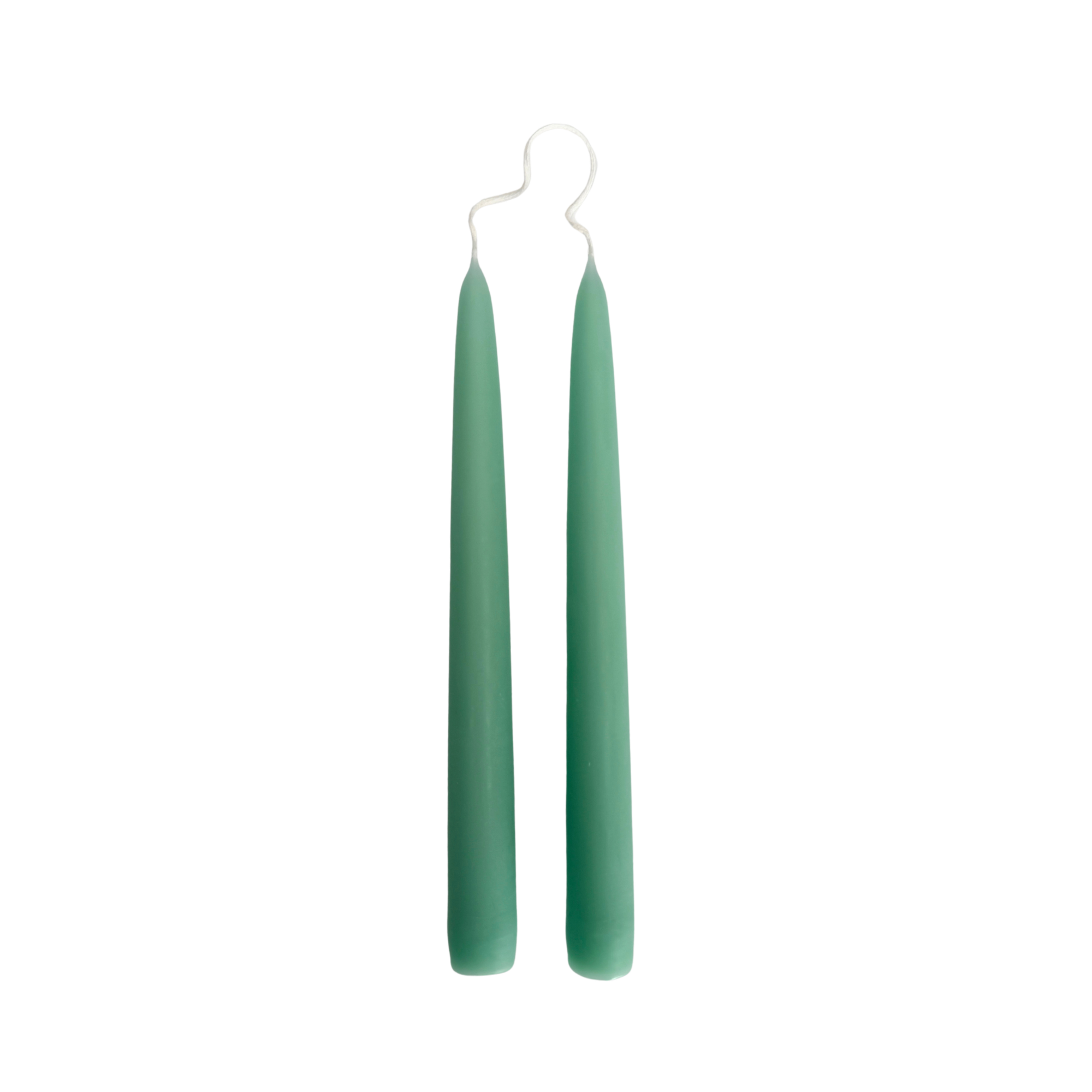 Jade Green Dinner Candles — Pack of 12