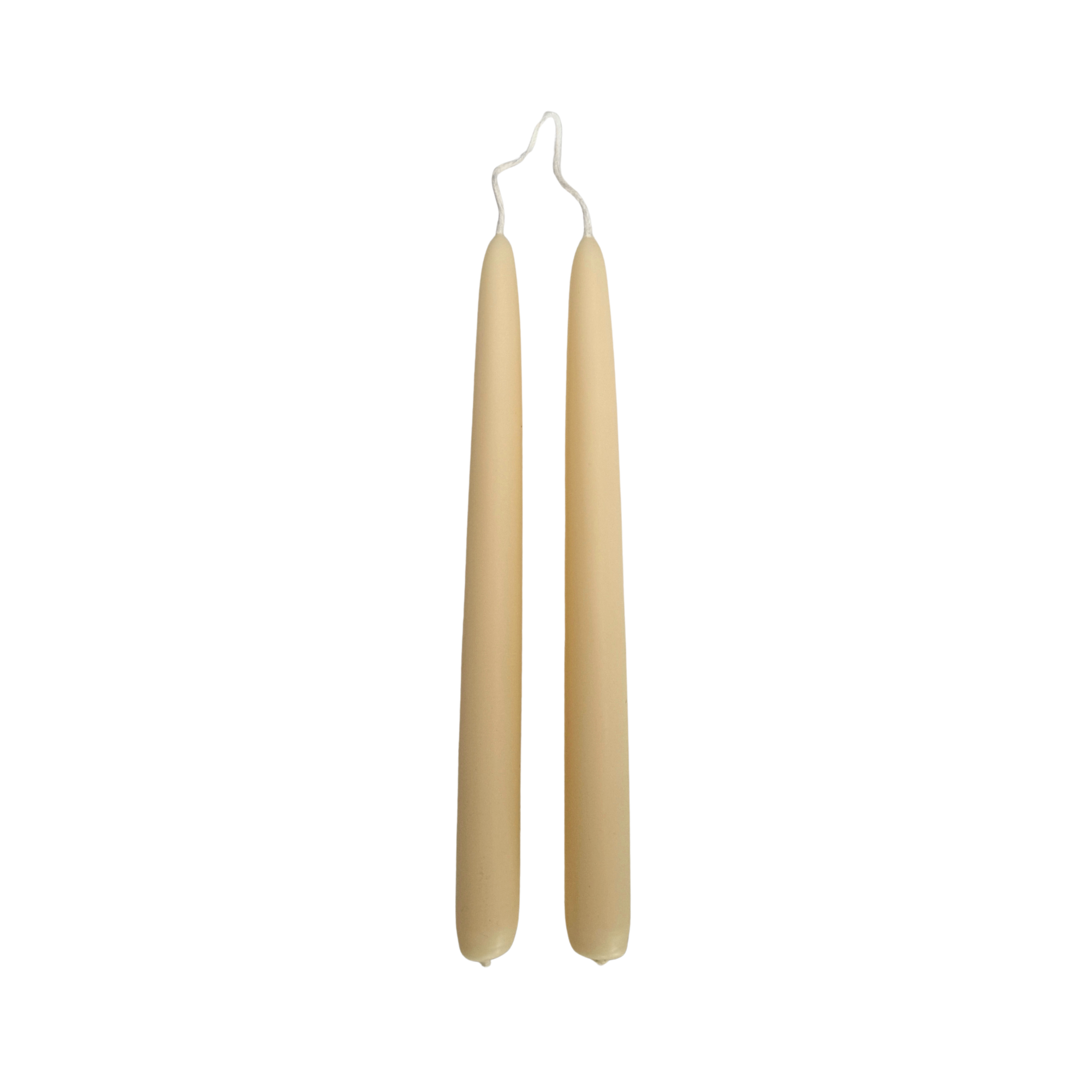 Light Sand Dinner Candles — Pack of 12