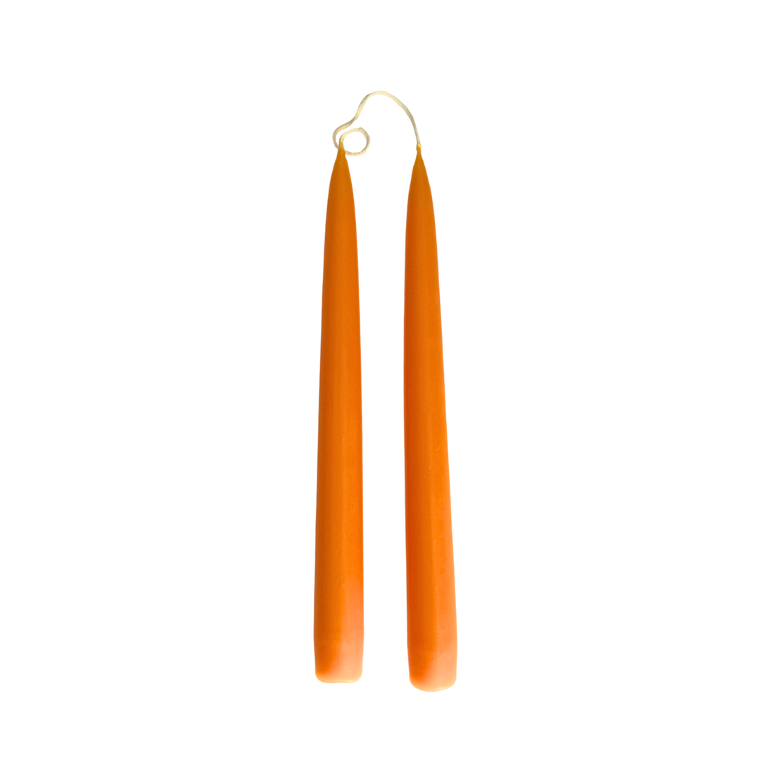 Deep Orange Dinner Candles — Pack of 12