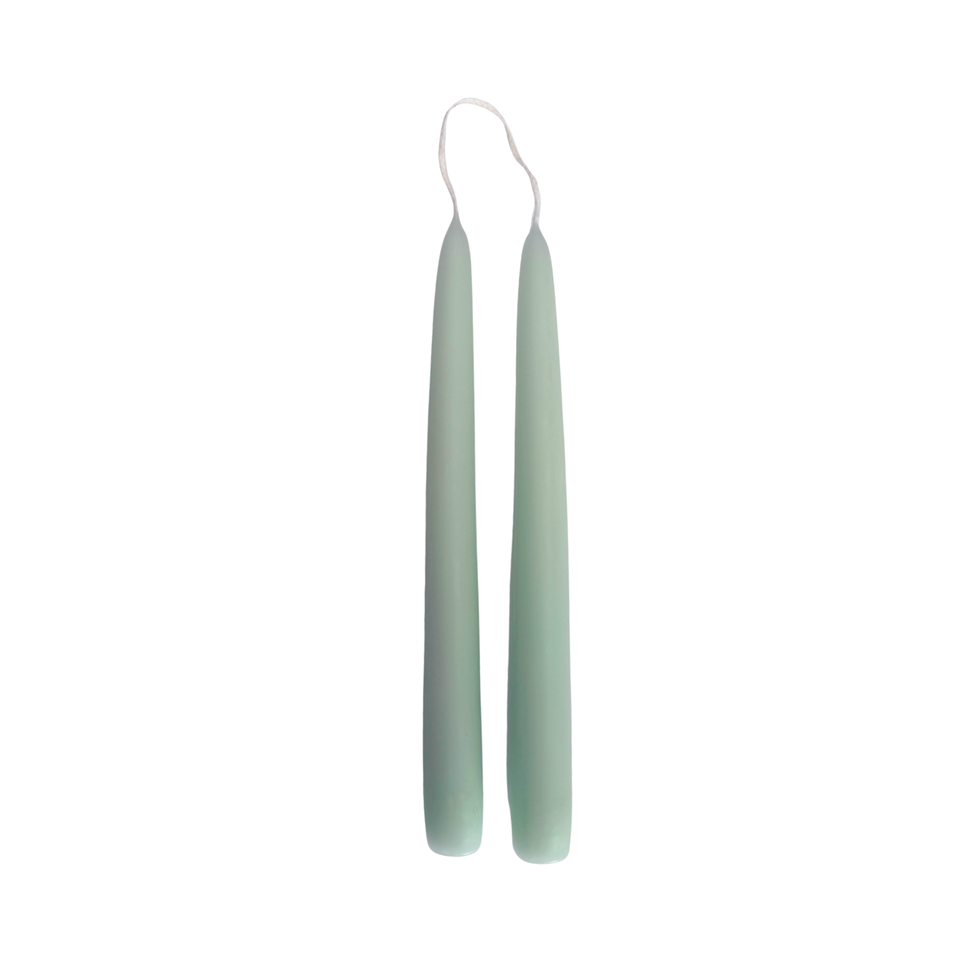 Sage Green Dinner Candles — Pack of 12