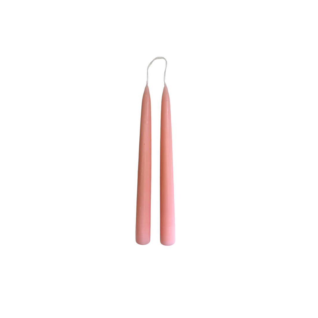 Soft Peach Dinner Candles — Pack of 12