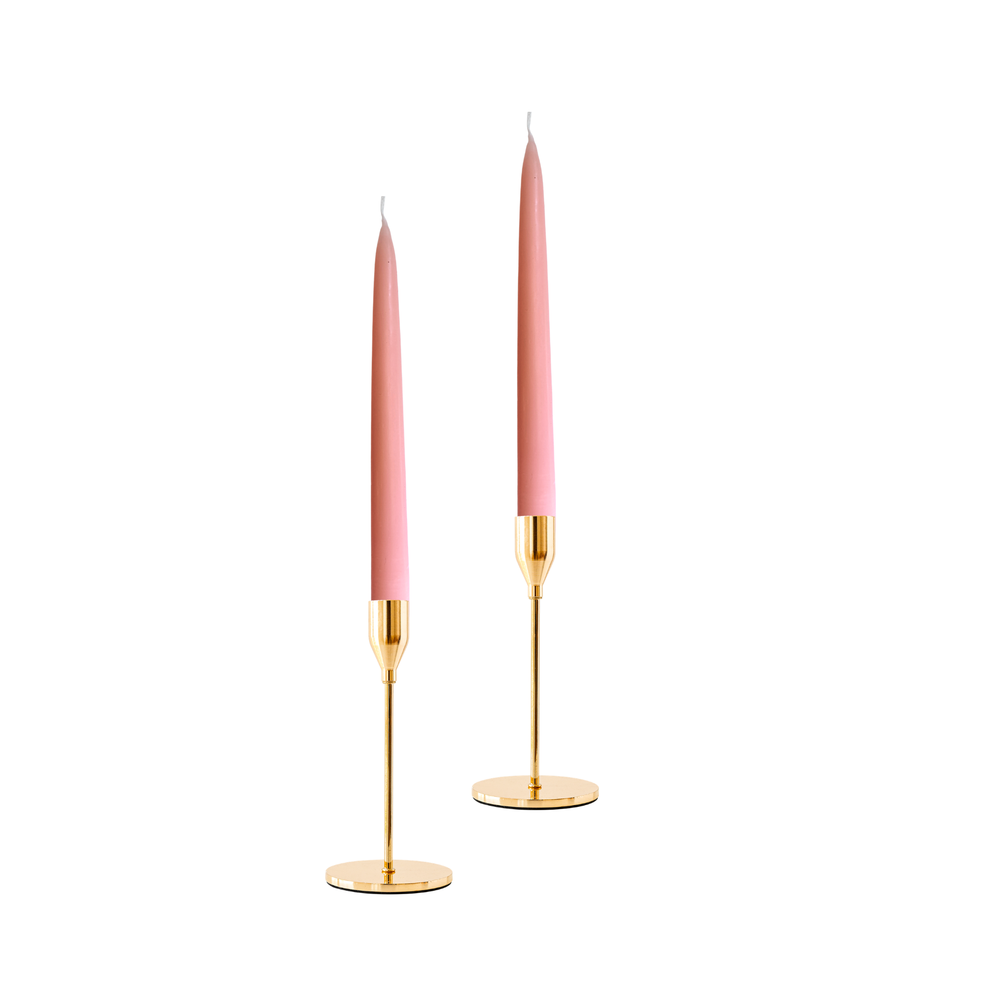 Soft Peach Dinner Candles — Pack of 12