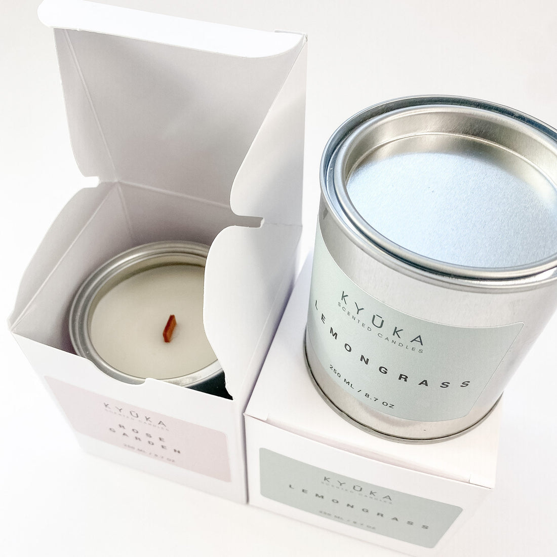 Citrus Paint Pot Candle With Wooden Wick, Travel Candle
